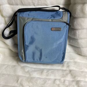 Victorinox Swiss Army Blue and gray office in a bag laptop shoulder bag.